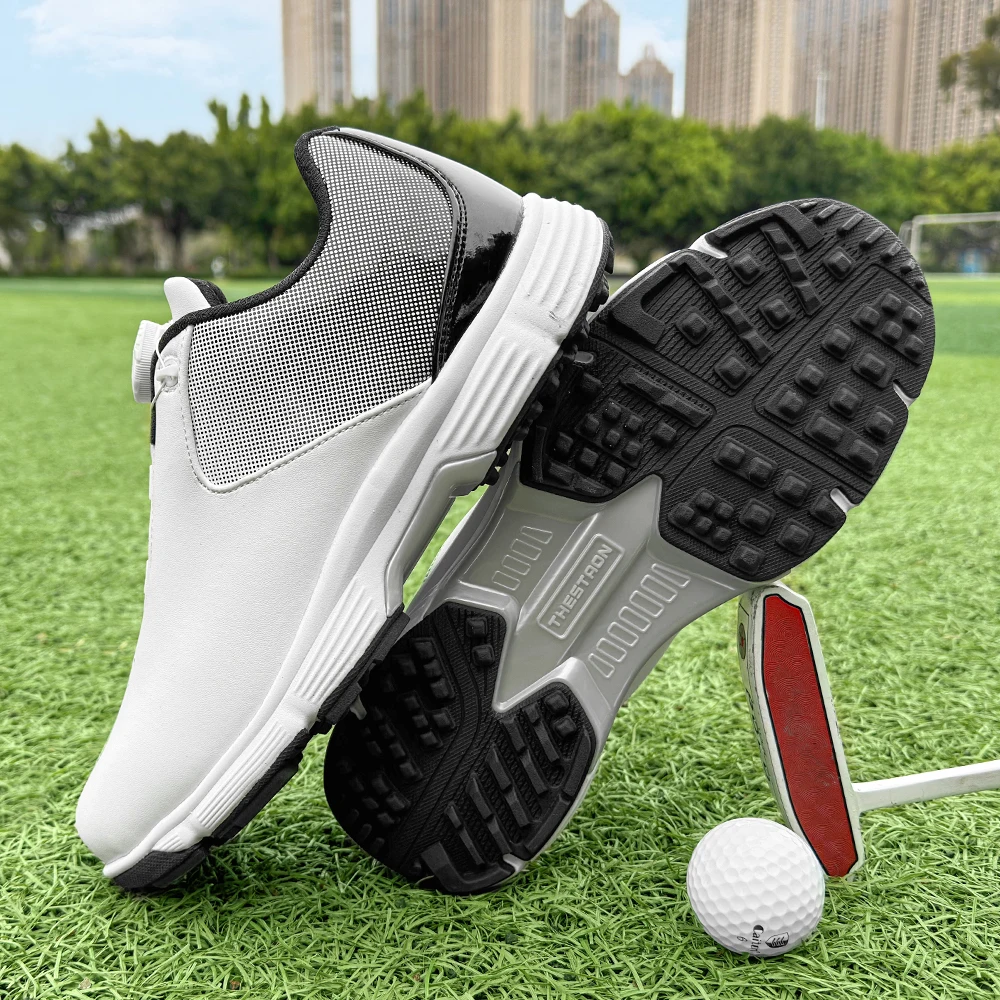 

Men Golf Shoes Comfortable Golfers Sneakers Waterproof Walking Shoes