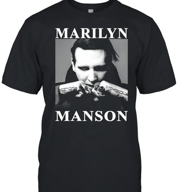 

Marilyn Manson Shirt Merch Gift For Fans Short Sleeves S-5Xl