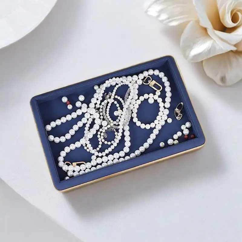 ستوكات مجوهرات عرض صينية مجوهرات تخزين البليت لقلادة الإسورة حلقة القرط سوار مكافحة صينية تخزين #4