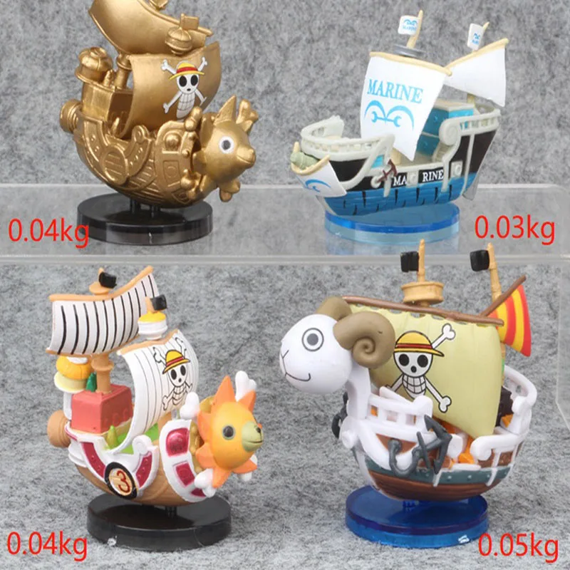 One Piece Thousand Sunny Going Merry Boat Cartoon Toys Collection Fashion Pirate Ship Model Pvc Toy Boys Girls Gift Tide Play