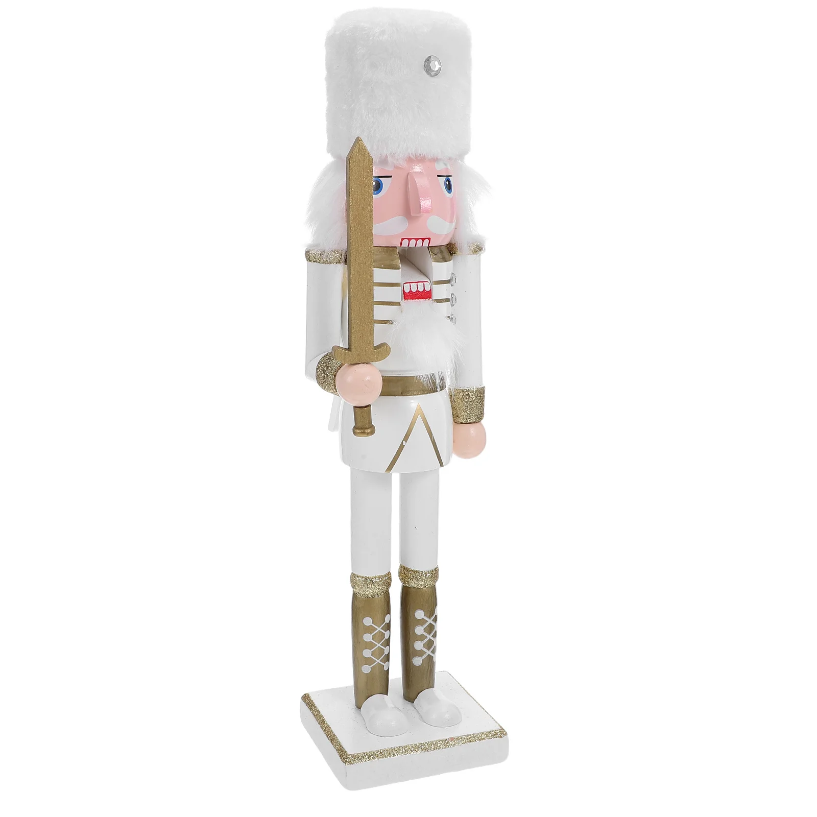 

Christmas Nutcracker Soldier Wooden 38cm Vibrant Colors Stable Base Festive Decor Nutcrackers Figures Nutcracker Ornaments
