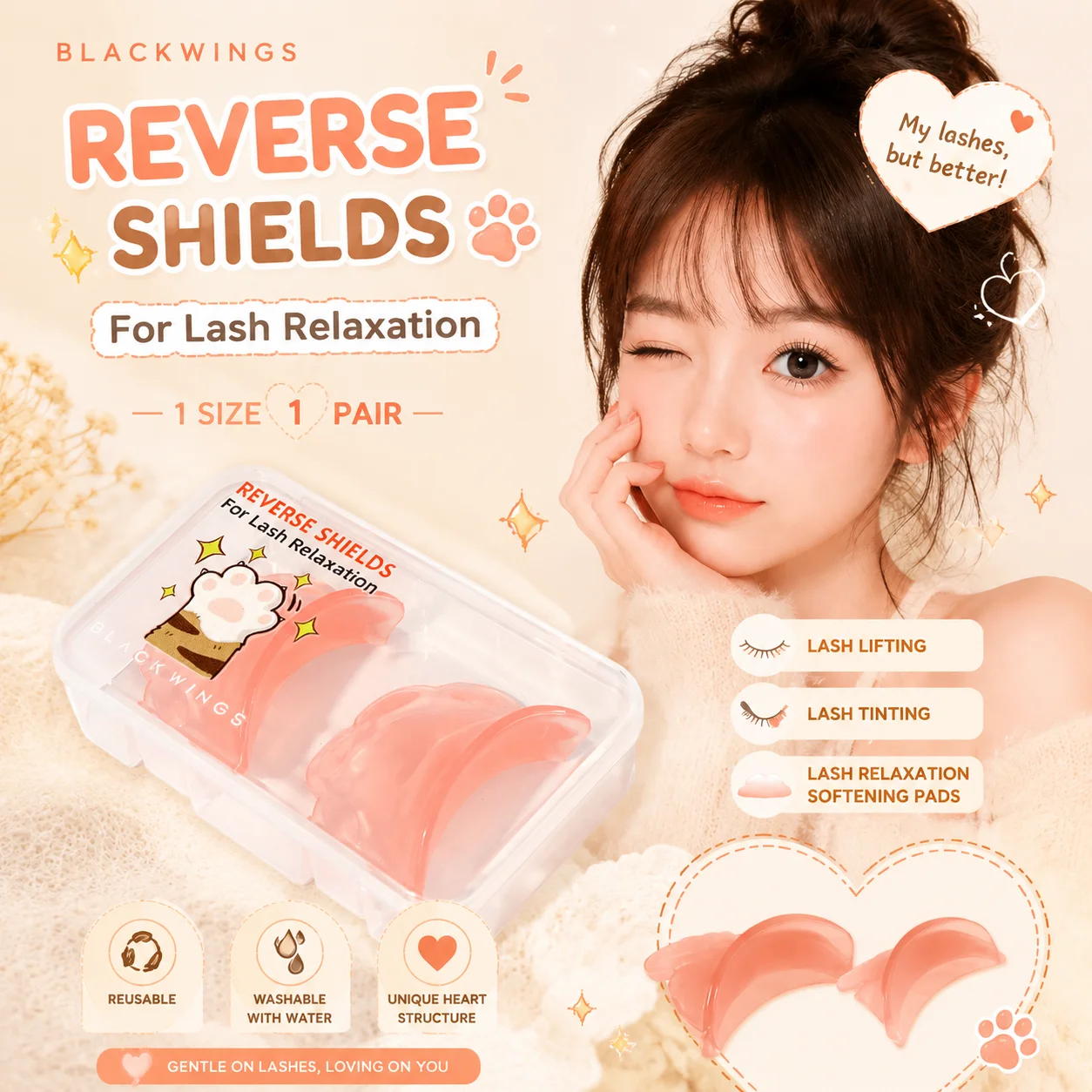 Reverse Shields Eyelash Perming Curler Lift Pads Eyelash Perm Pads Rods For LashLift Silicone For Eyelashes Makeup Beauty Too