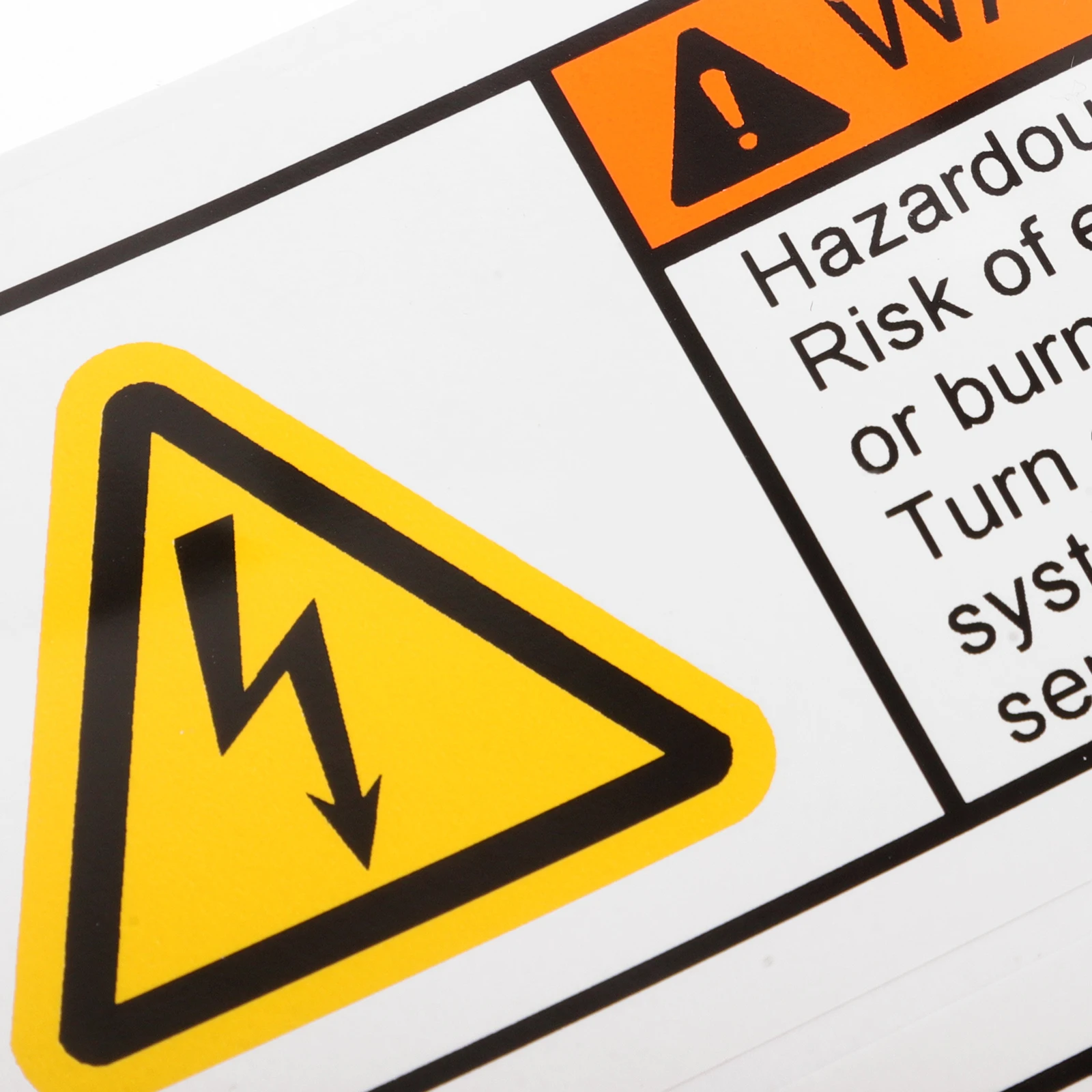2 Voltage Warning Sticker Electrical Signs Shocks Caution Labels High Decals Circle Safety Traffic Signs Efficient Warning Multi