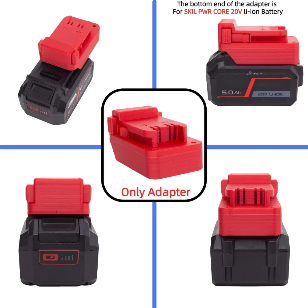 Für skil pwr core 20v li-ion batterie zu für milwaukee 18v schnur loses elektrisches bohr werkzeug batterie adapter/konverter (nur adapter)