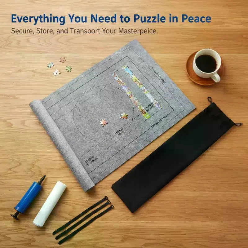 

Felt Jigsaw Puzzle Roll Mat With Non Slip Surface And Large Capacity Perfect For Puzzle Lovers Home Leisure Time