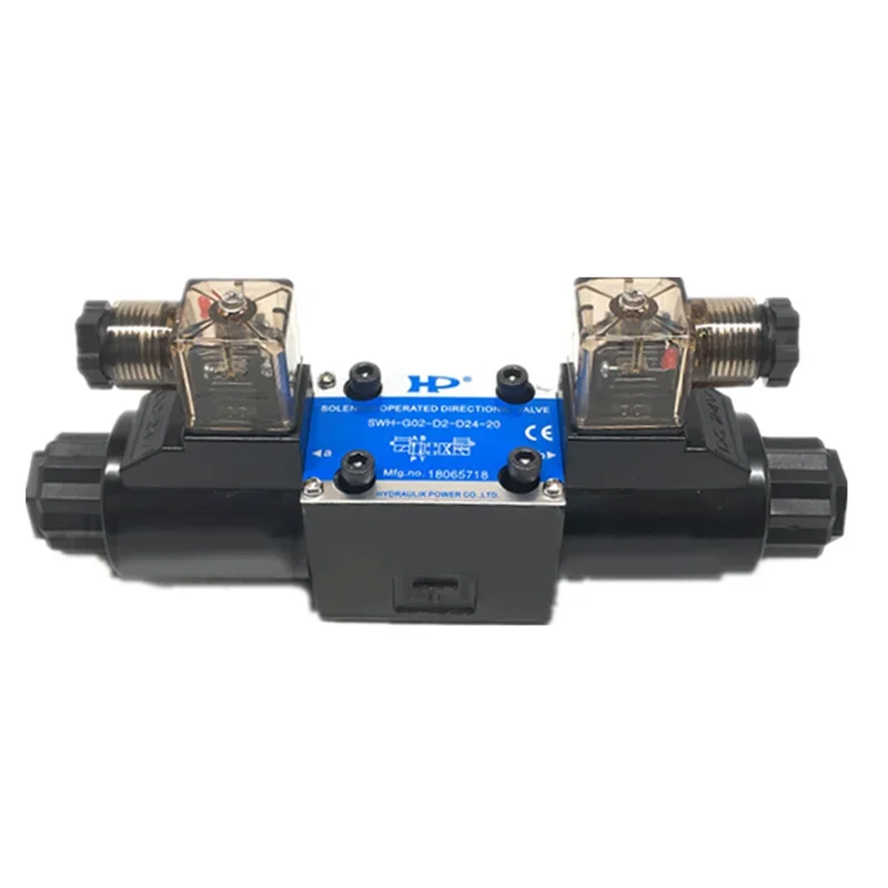 24VDC SWH-G02-D2-D24-20 تايوان صمام التحكم الهيدروليكي صمام الملف اللولبي للآلة