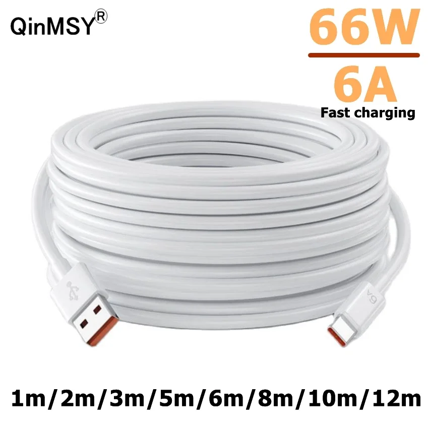 5m/8m/10m Super Long USB Type C Charging Cable Extra Long Extend Charger Wire Cord for Xiaomi Samsung Huawei TypeC Mobile Phone