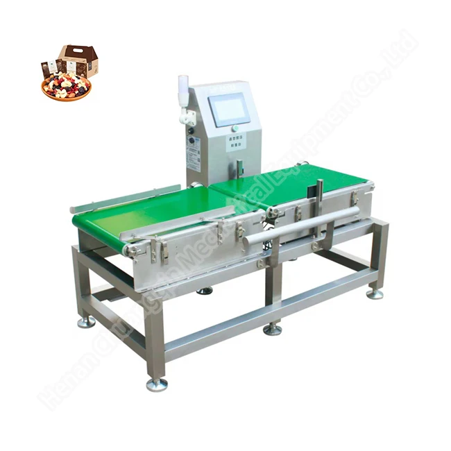 Food Production Line Weight Inspection System Box Check Weigher Conveyor Belt Weigher Machine