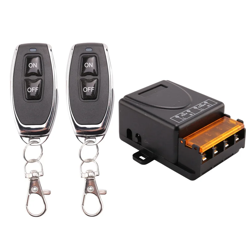 Pompe à eau FULL-2X 433Mhz 220V, interrupteur de télécommande, Module récepteur 1Ch 30A, transmetteur RF sans fil marche/arrêt pour ventilateur LED léger