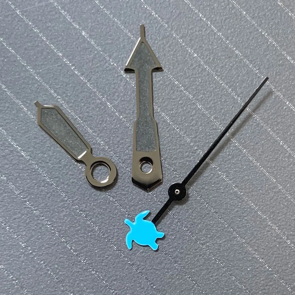 นาฬิกาข้อมือสีเขียวเรืองแสงพร้อมเต่า/ปลานาฬิกามือสองสำหรับเปลี่ยนการเคลื่อนไหวอัตโนมัติ Nh35/36/4R/7S