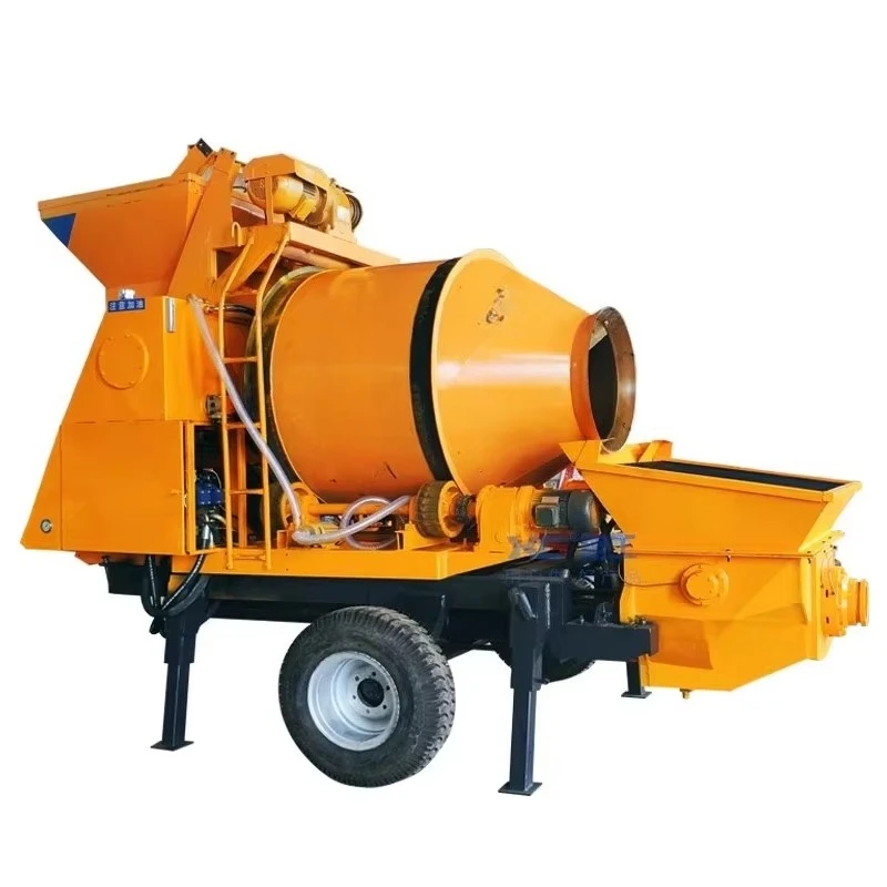 Concrete Mixing and Conveying Integrated Pump Cement Mixer for Rural Housing Construction Pumping Equipment