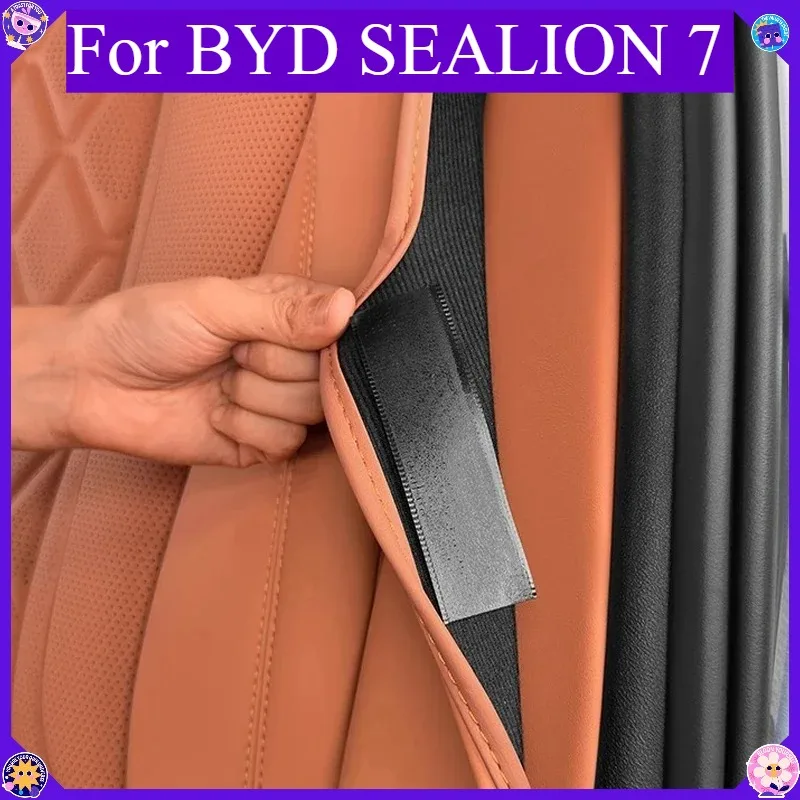 Rear Seat Side Anti-Kick Protection Pads For BYD SEALION 7 Car Seat Side Anti Dirty Cover Anti-Scratch Interior Car Accessories