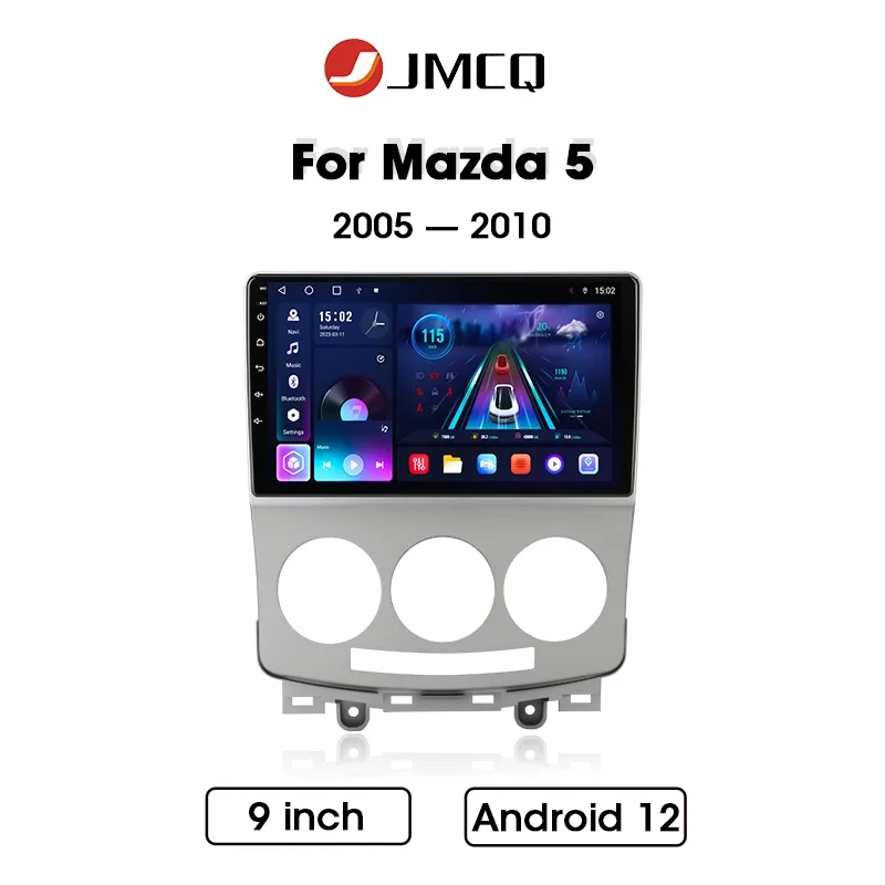 

JMCQ 9" Car Radio For Mazda5 Mazda 5 2005 2006 2007 2008 2009 2010 Android 12 Carplay Auto Multimidia Video Player Head Unit GPS