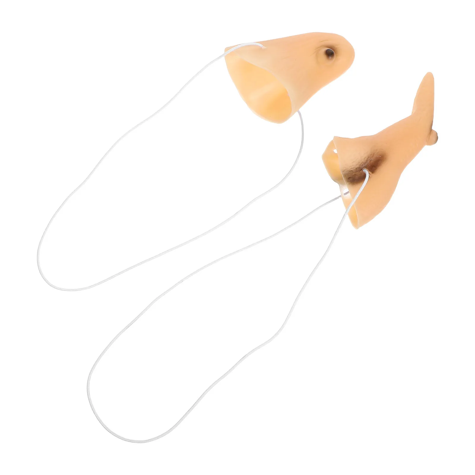 1 مجموعة 1 مجموعة اللاتكس الساحرة وهمية الأنف الذقن هالوين زي حفلة تنكرية تأثيري ملحق الدعامة للأطفال البالغين قابل للتعديل