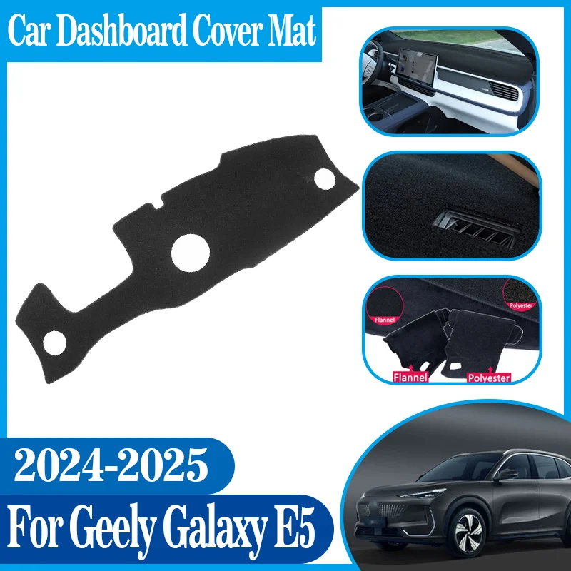

Anti-Slip Mat Car Center Console Dash Mat Dashboard Cover Mat Sunshade Dashmat Car Accessories For Geely Galaxy E5 2024 2025