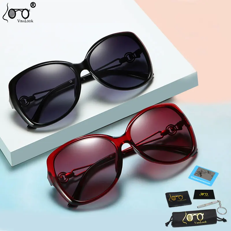 

Fashion Women Polarized Sunglasses Big Frame Sun Glasses Polaryzacyjne Luxury Female Sunglass for Driving Shadows Anti UV400