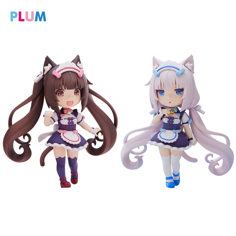 

In Stock Original PLUM Nekopara Vanilla/chocolat Q Version Figure 10Cm Pvc Action Figurine Model Collection Toys for Boys Gift