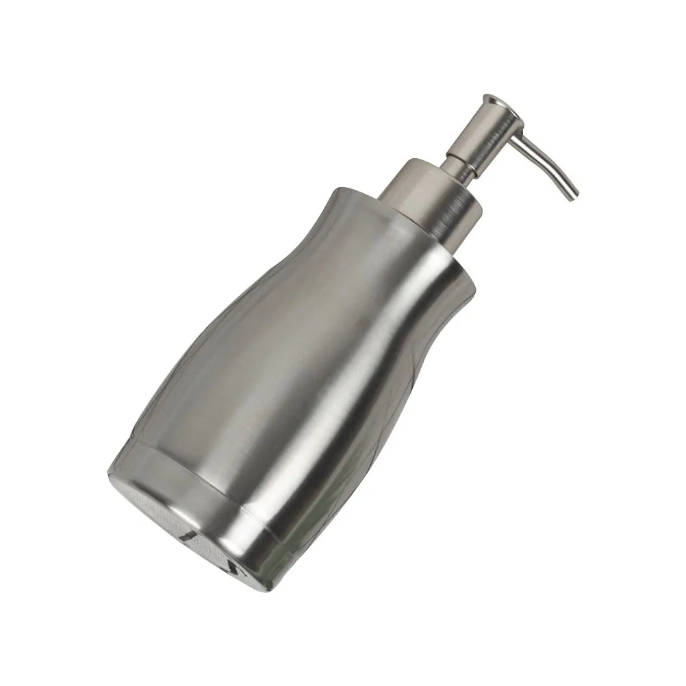 

Stainless Steel Pump Bottle Bathroom Shampoo Shower Gel Dispenser Refillable Multi-Function Liquid Storage