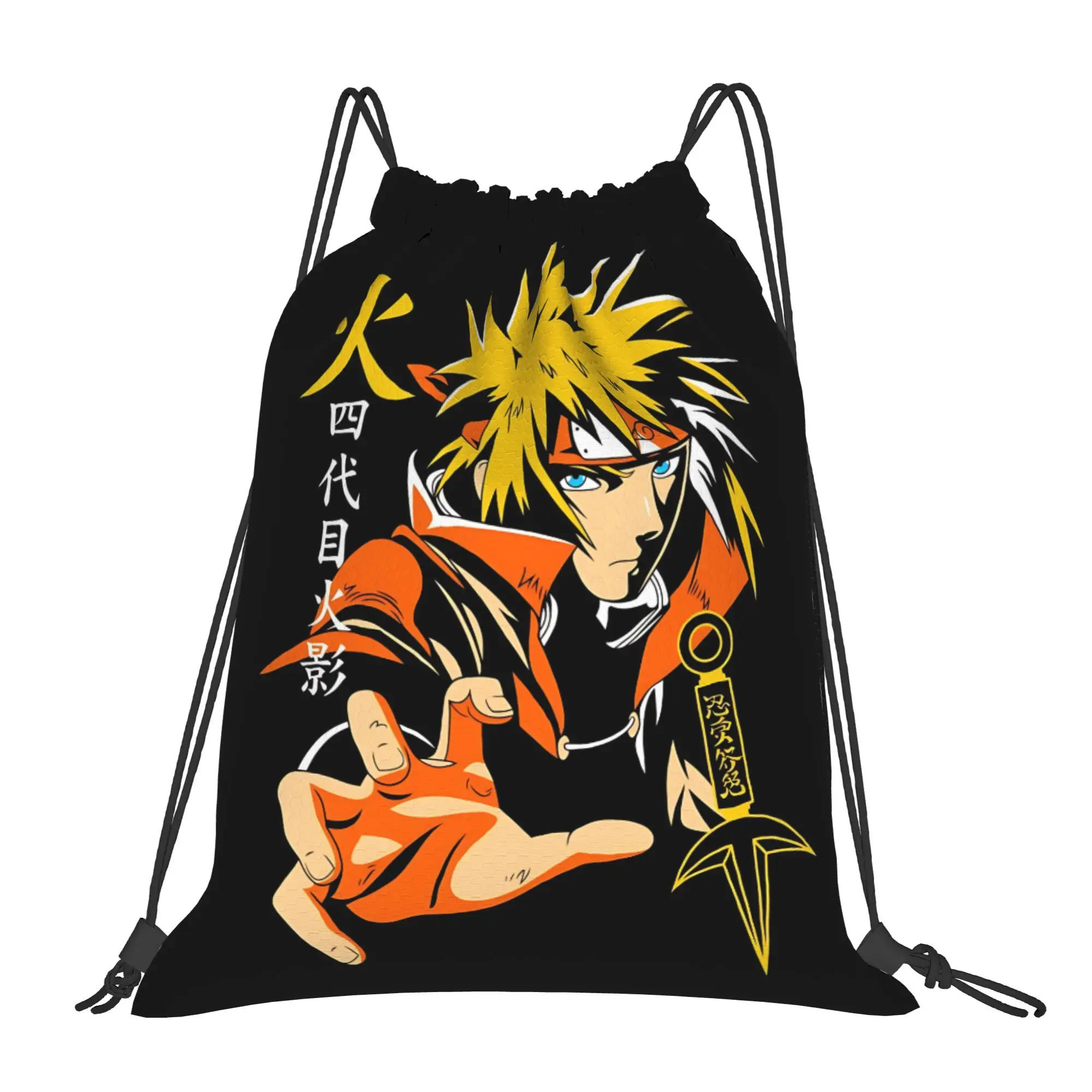 sports Pouch Naruto anime comic  Portable Hiking Drawstring Bags Riding Backpack Gym Clothes Storage Backpacks