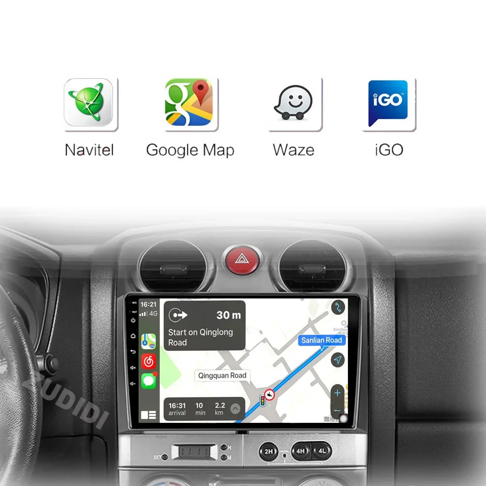 Dla Isuzu D-Max DMAX 2007 2008 2009 2010 2011 Android 13 Radio samochodowe Odtwarzacz multimedialny Carplay Auto Stereo GPS DSP Jednostka główna