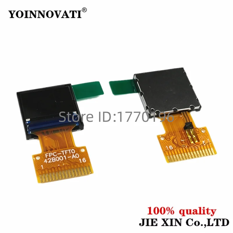 0.42 Inch TFT LCD Display Module, ST7735, 96x54 Color Square Screen, SPI Interface, 16-Pin Solder Pad Small LCD Screen