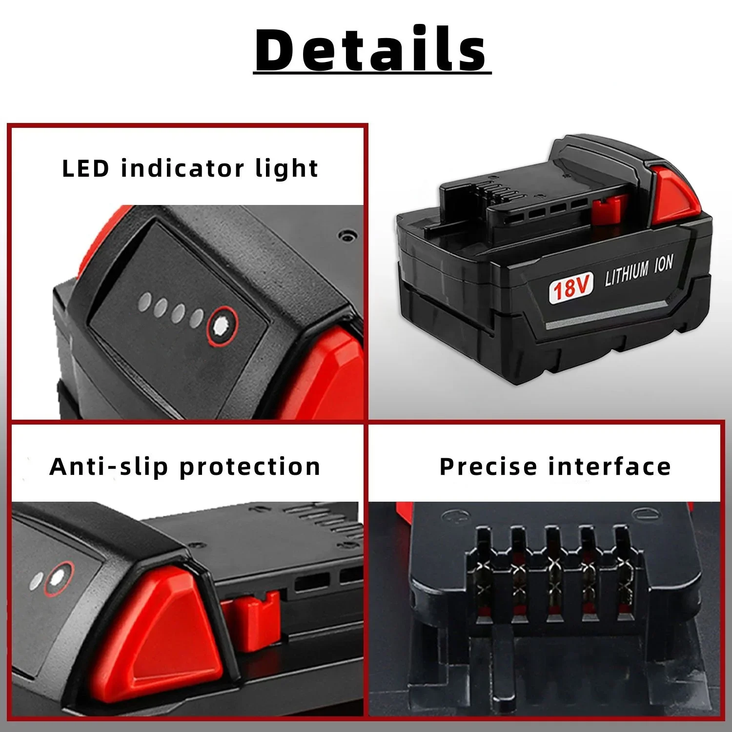 ✔Baterie pro aku nářadí Milwaukee M18 18V (M18B5 XC, 48-11-1815, 2604-20 atd.) - náhled 6