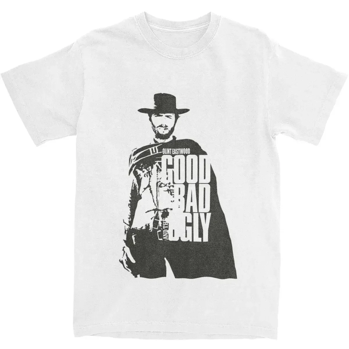 Clint Eastwood T Shirt Men The Good The Bad The Ugly Vintage Cotton T Shirts Beach O-Neck Popular Tee Shirt Print Oversize Tops