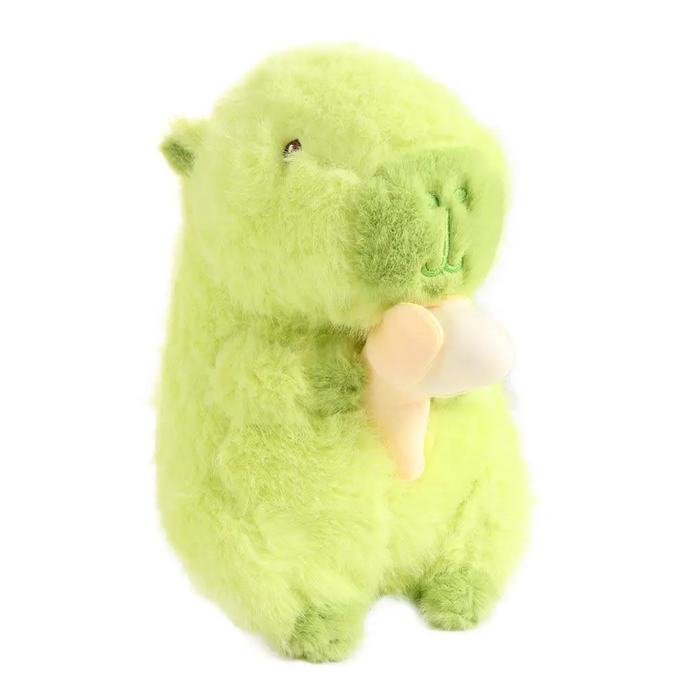 Simulatie Groene Banaan Capibara Knuffel Schattige Pop Zachte Banaan Capibara Pop Doek Pop 25 Cm Capibara Anime Pluizig Speelgoed