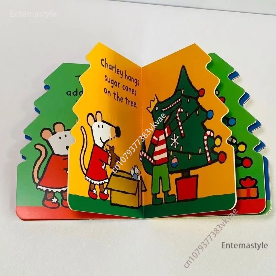 Imagem -06 - Maisy Mouse 3d Scene Board Livro Inglês Picture Book Baby Kids iq Prática eq Berçário Fazenda Casa Loja Árvore de Natal Livros