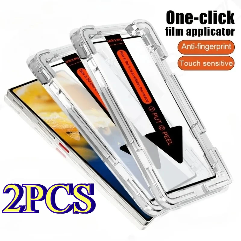 

2Pcs HD Curved Edge Instant Sticker Boxes for Samsung S25 S24 Ultra Phone Protection For Samsung S23 S22 S21 Ultra Plus Glass