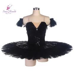 Dance Favourite Ballet Tutus BLL491 Black Velvet Bodice Pre-professional Ballet Tutu Dance Costumes Black Swan Tutu