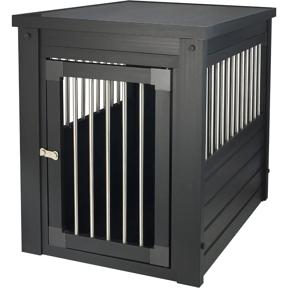 Pet Crate/End Table, Medium, Espresso