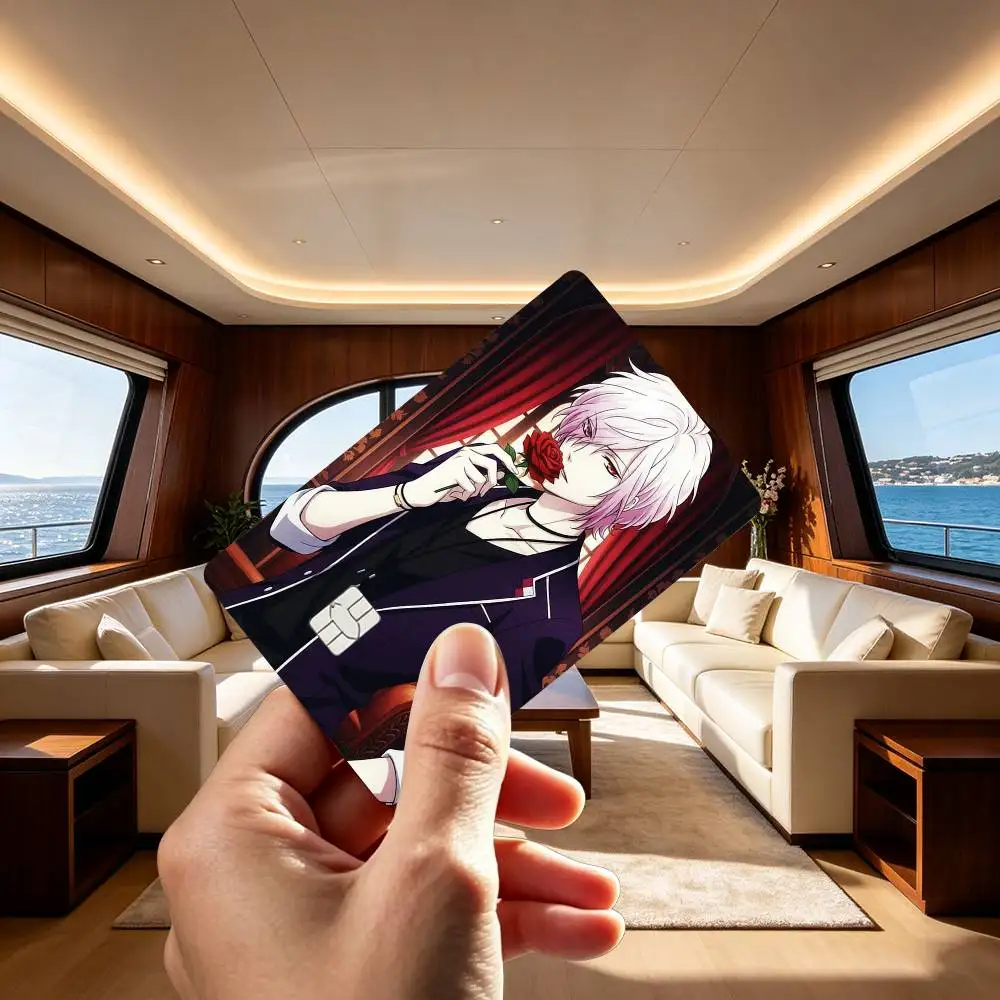 Cool Anime D-DIABOLIK LOVERS  Credit Card HD Stickers Game Card Decal Small Chip Waterproof Sticker Gift
