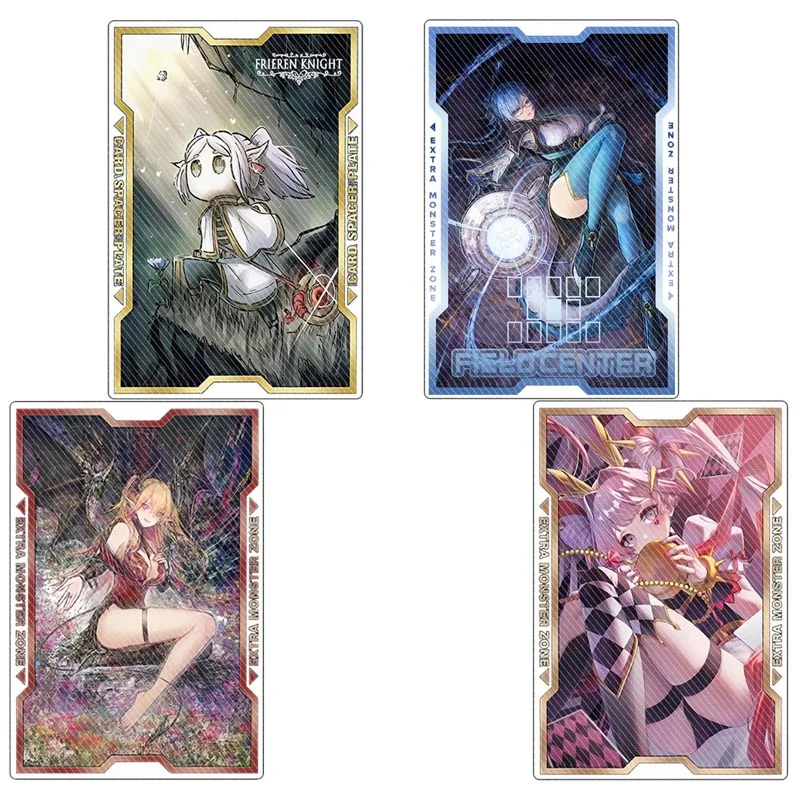 Yugioh azul-olhos dragão branco izuna preto mágico menina cartão de arquivo completo campo centro cartões diy cartão acrílico brinquedo personalizado