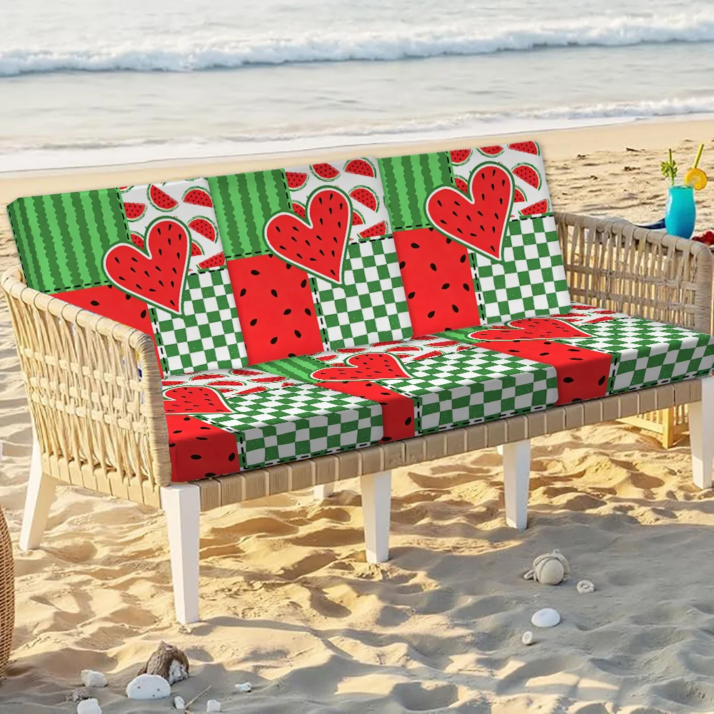 Watermelon Patchwork Print Elastic Sofa Cover