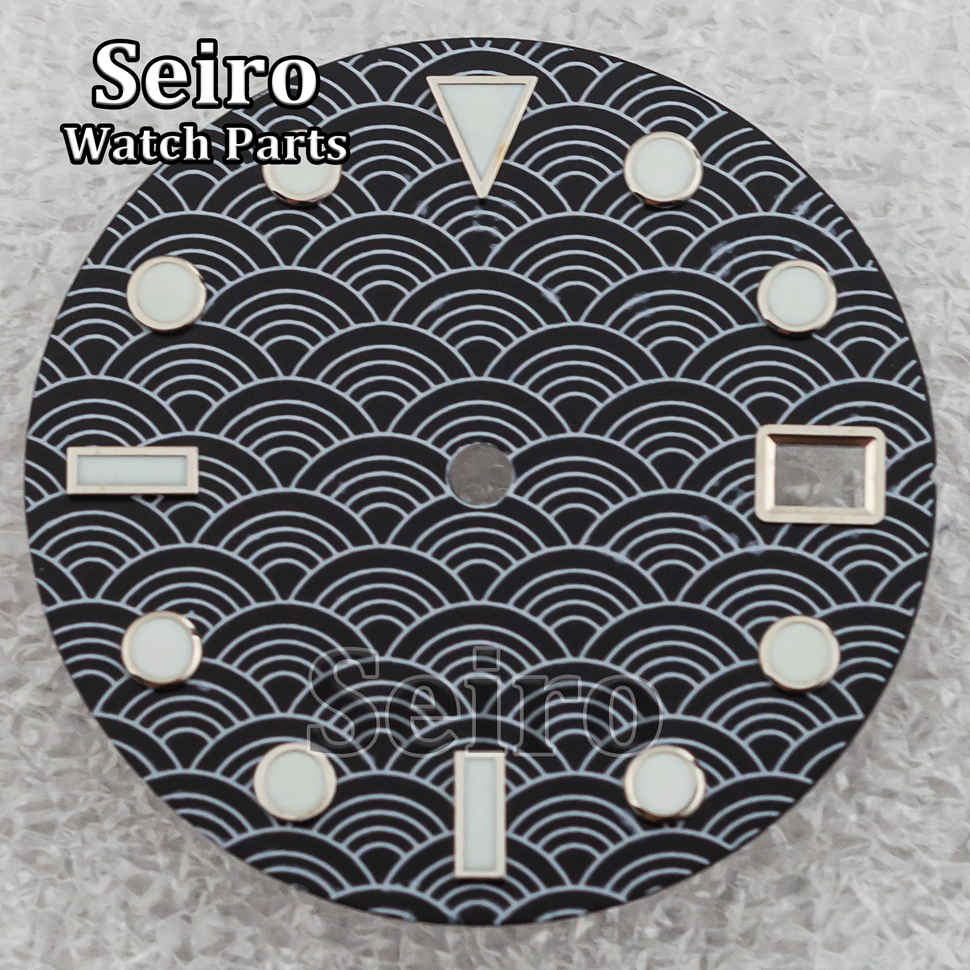 28.5mm NH35 Dial Hands Sterial Watch Face for MOD SKX007 SKX009 King Turtle NH35 NH36 Movement Watch Accessories Parts Replace