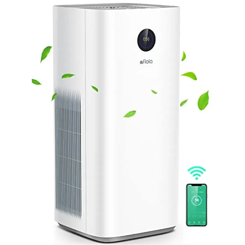 Smart Air Purifier WiFi Alexa Remote Control Large Room Air Cleaner PM2.5 Sensor Quiet Auto Filter Captures Allergies Pollen