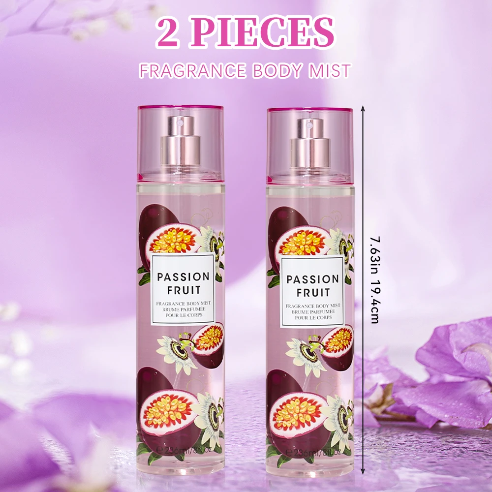 Women's Body Spray 2pcs 8 Fl Oz Hair & Body Fragrance Mist For Women, Long-Lasting Perfume Spray, Perfect For Dating, Daily Life