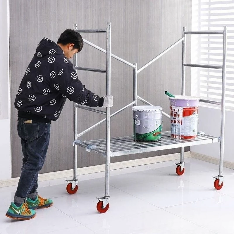 Folding scaffold multifunctional household lifting scaffold full set of mobile accessories