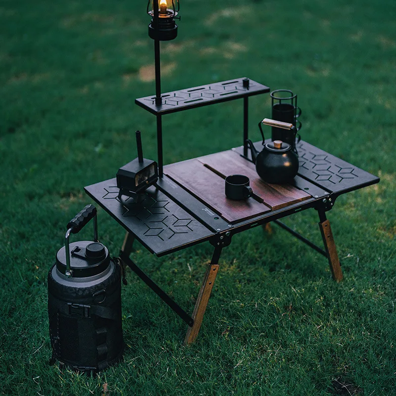 AOLIVIYA Portable Folding Table Picnic Camping Table Outdoor Coffee Tea Table IGT Module Lightweight Tactical Stand