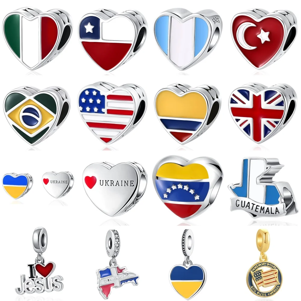 

Лидер продаж, 925, серебряные бусины с подвеской в форме сердца в форме сердца, подходят европейские оригинальные браслеты, аксессуары «сделай сам», изысканные ювелирные изделия