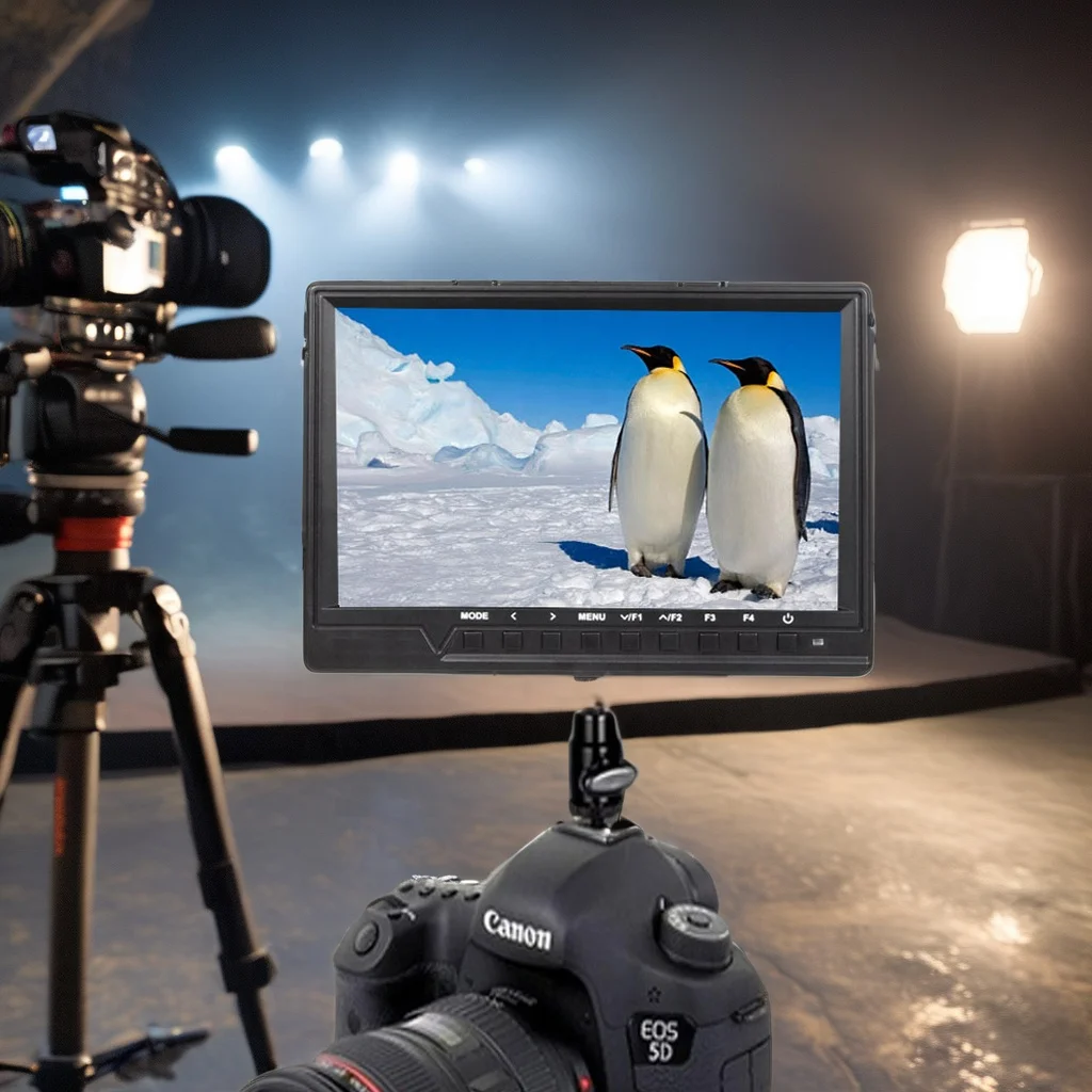 High Quality 1920x1200 7 Inch Battery Powered HD-MI LCD  For Camera With Sun Shade-Camera Accessories