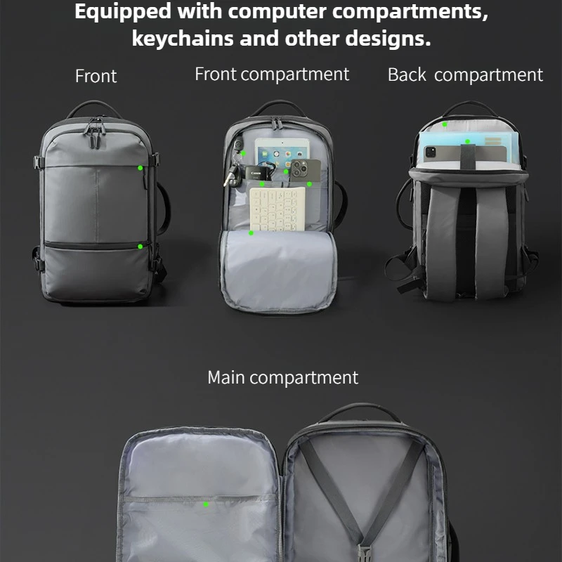 جديد Xiaomi TANJIEZHE 30L رجل حقيبة ظهر للسفر القماش الخشن على ظهره السفر الأمتعة حقيبة سفر حقيبة لابتوب USB حقائب الظهر مقاوم للماء