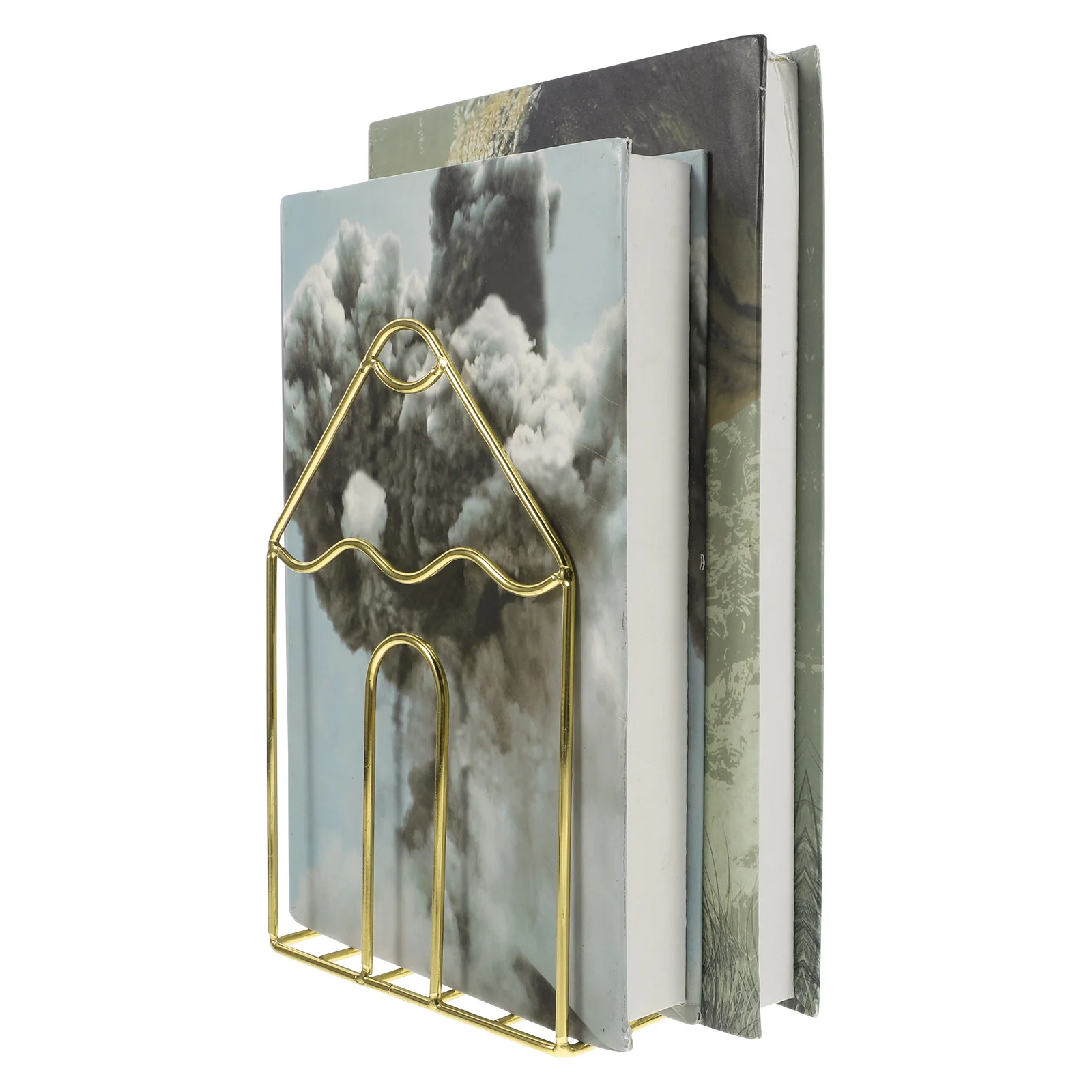 

2 pcs Metal Bookends Heavy Duty Book Holders For Large Books Decorative Book Stoppers For Desk Office Home Organization Space