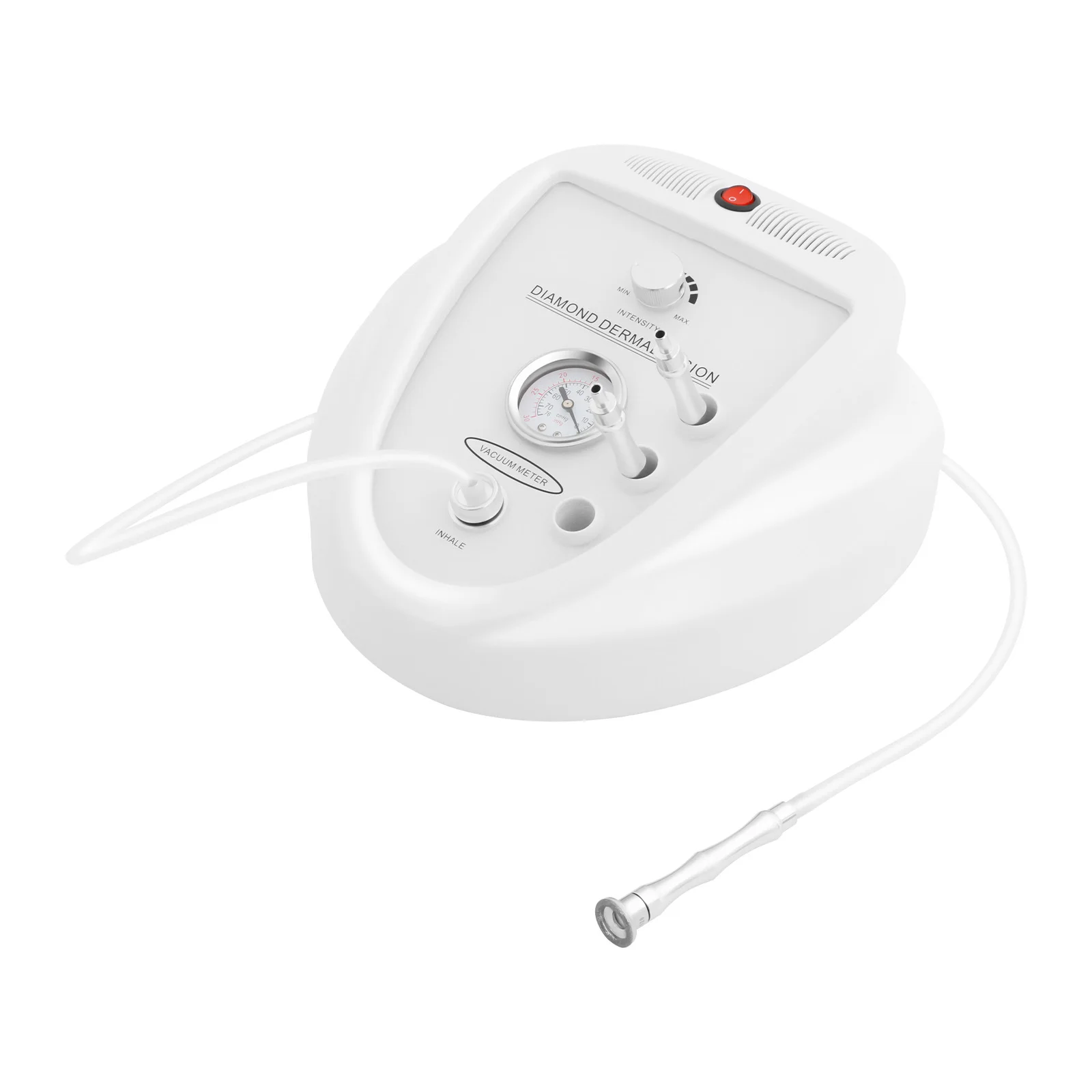 Máquina de microdermoabrasión de diamante Dispositivo de dermoabrasión de 50W 9 engranajes de fuerza de succión 0-60 cmHg para salón de belleza en el hogar