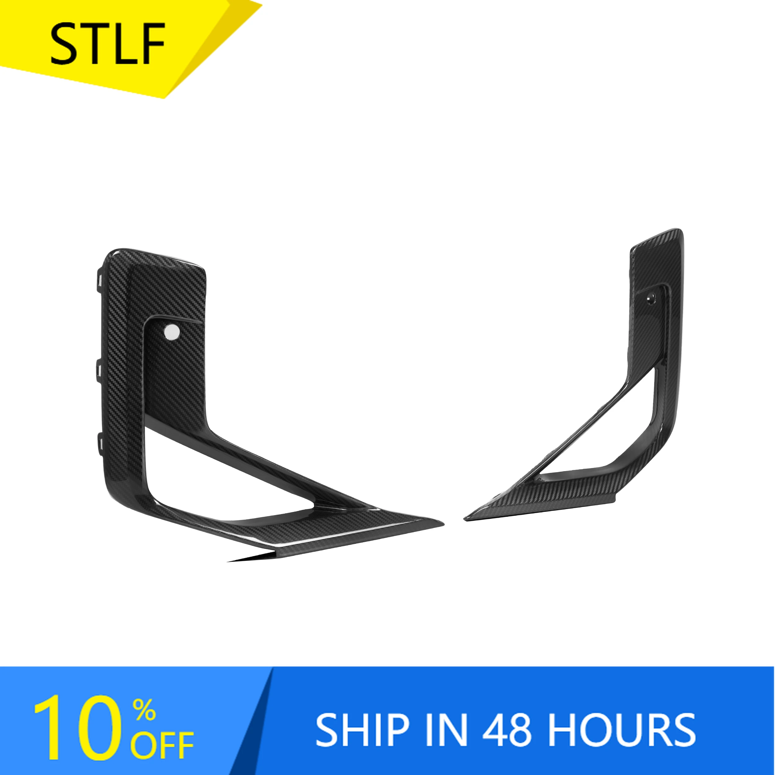 

STLFGood Fitment OEM Style Side Fender Splitter Replacement for BMWs X3M F97 X4M F98 LCI 2022+ Pure Carbon Fiber Front Fender