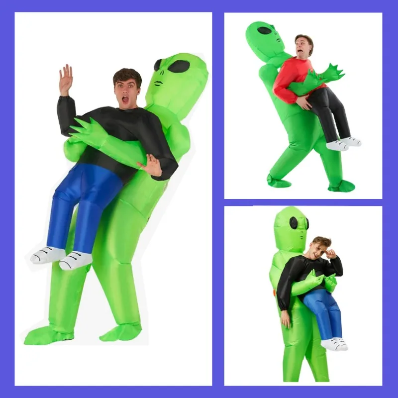 Funny Horror Walk Inflatable Costume Festival Props, Cape Riding Alien Party Walk Show