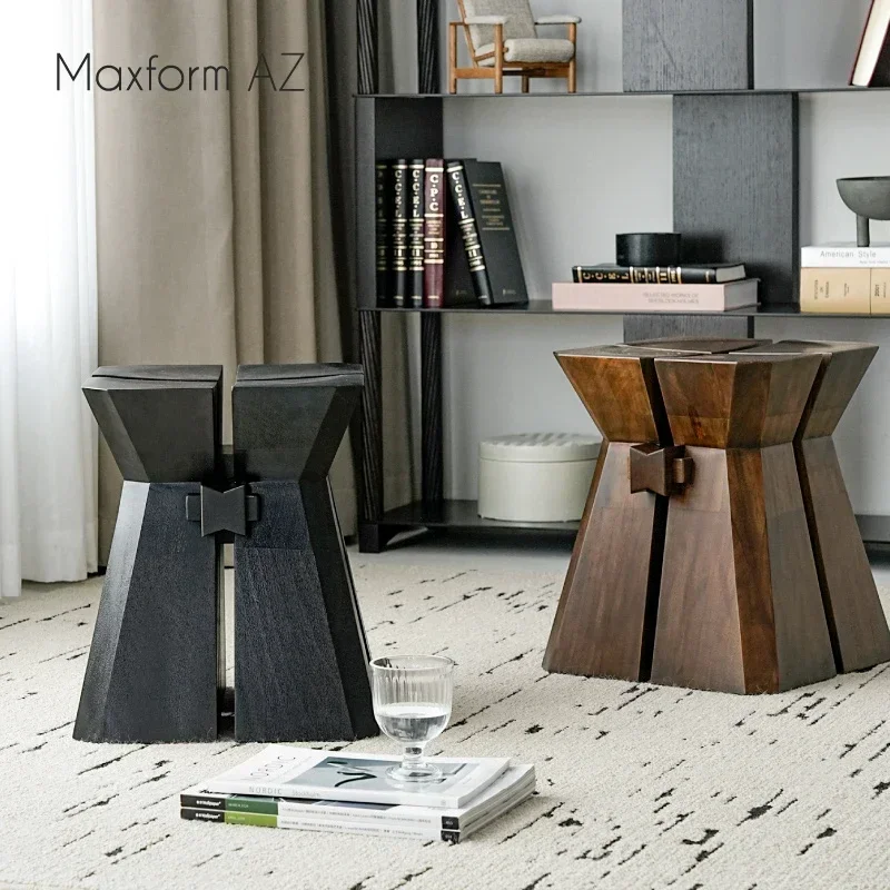 Low stool New Chinese living room shoe changing stool, creative small stool