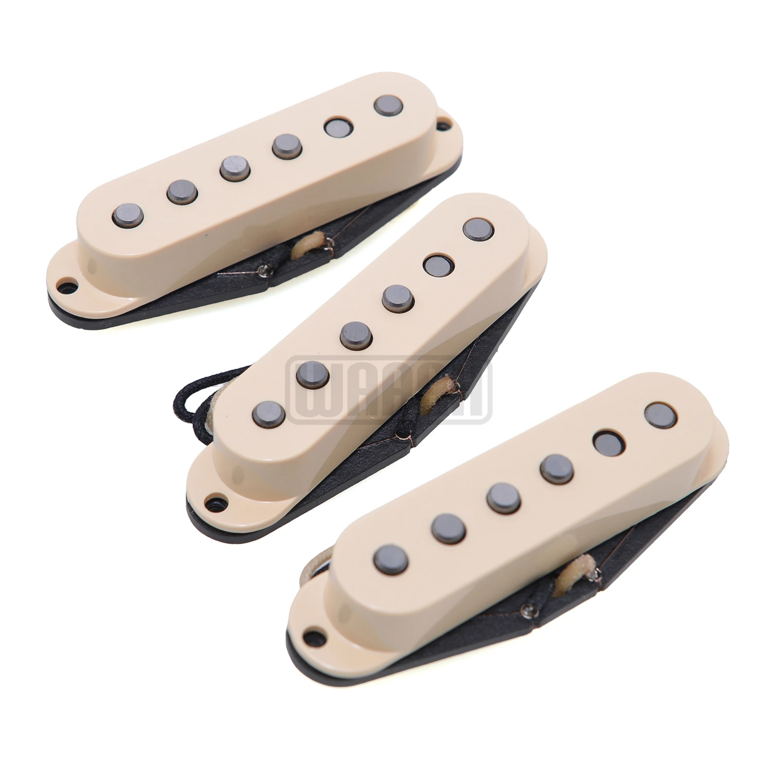 WAA5PST65 Vintage Pickup Alnico 5 ST Style Guitar Pickups Handwound Grey Bottom Plate For WAAAH ST Pickups Guitar Accessories