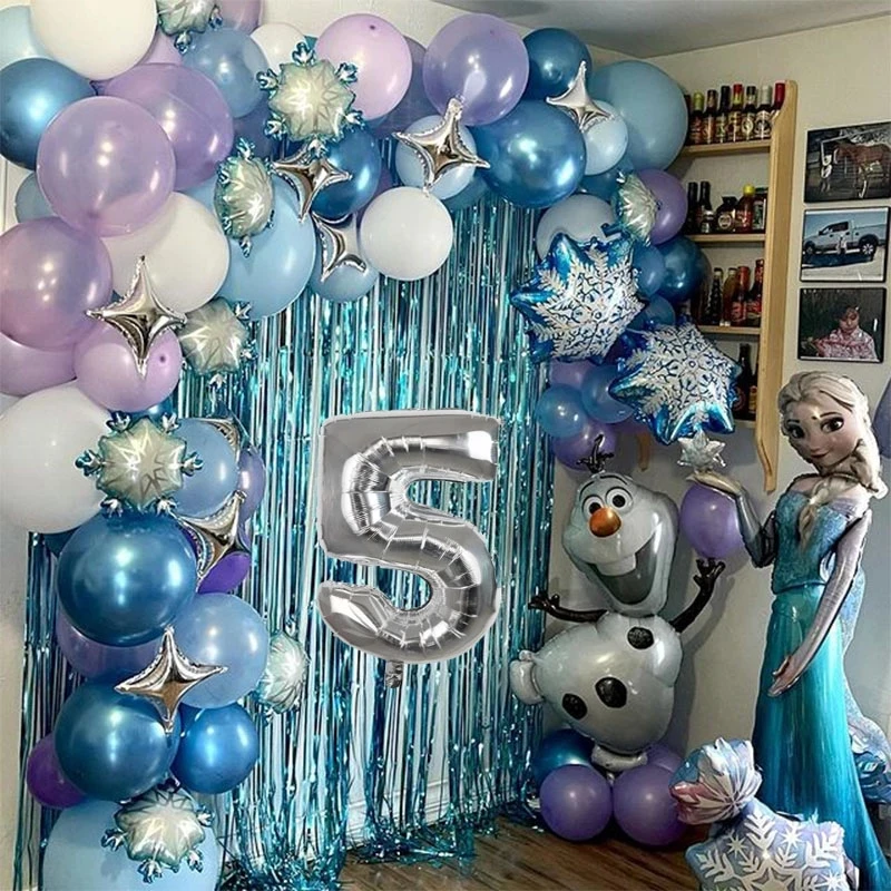 Disney Great Size 3D Frozen Princess Elsa Foil Balloon Baby Shower Balloons Girl Birthday Party Decorations Kids Toys Air Globos